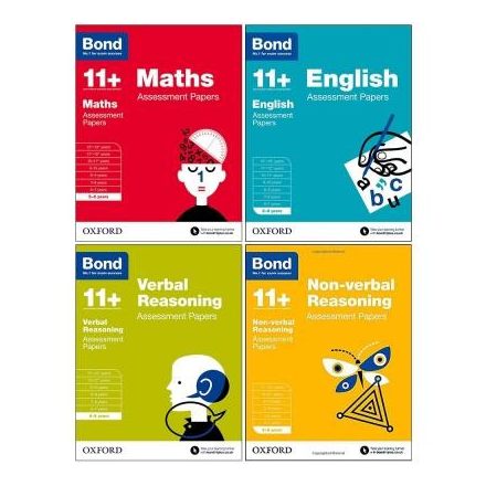 Bond 11+ Maths English Verbal Reasoning Assessment Papers 5-6 years 4 Books Set