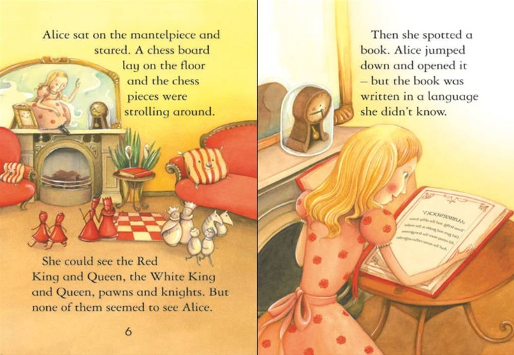 alice through the looking glass book