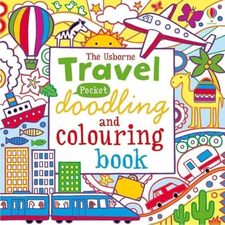Travel Pocket Doodling and Colouring book
