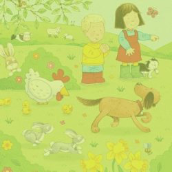 Doll's house sticker book: Country house garden