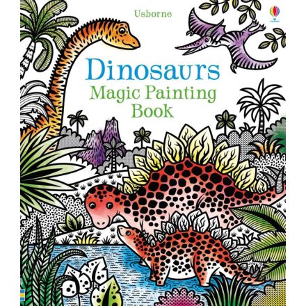 Dinosaurs magic painting book