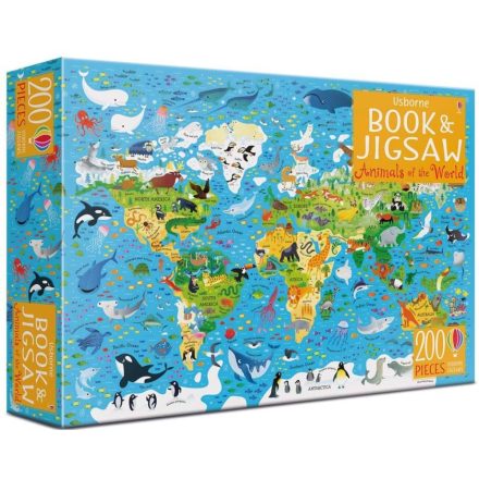 Book and Jigsaw -  Animals of the world