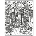 Santa and the Elves Magic Painting Book