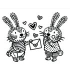 First Magic Painting I Love You Bunny