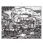 Trains Magic Painting Book 